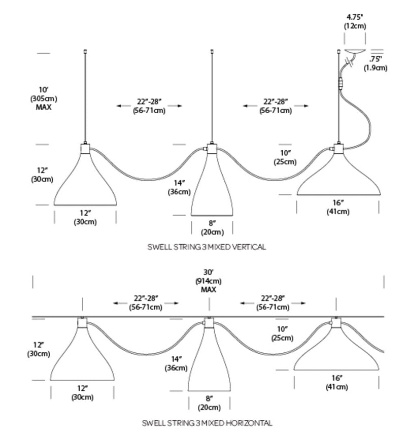 Swell String 3 Mixed - Indoor/Outdoor