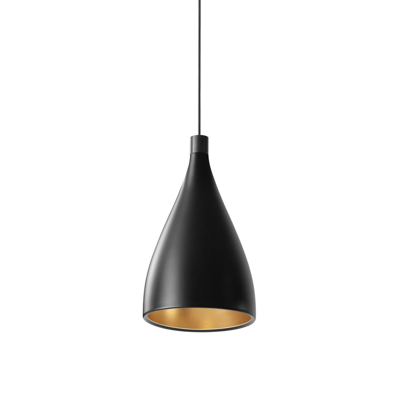Swell XL Single Pendant - Pablo Designs - Chandeliers - White/Brass - Narrow - HORNE