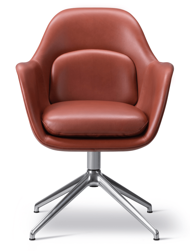 Swoon Chair Swivel Base - Chrome - Fredericia - Chairs - Omni 301 - HORNE