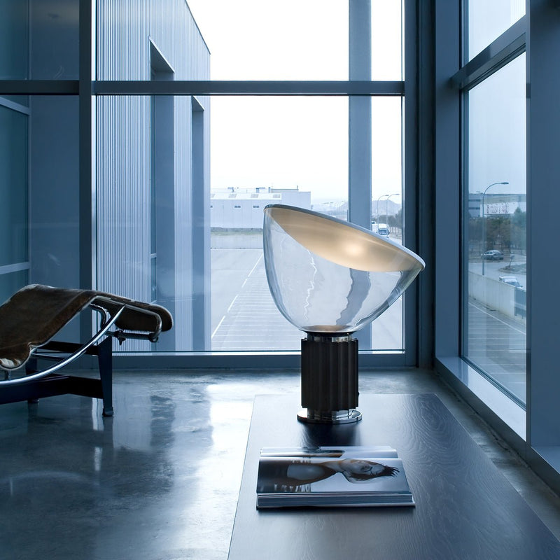 Taccia Dimmable Table Lamp - Flos - Table + Task - Anodize Silver - HORNE