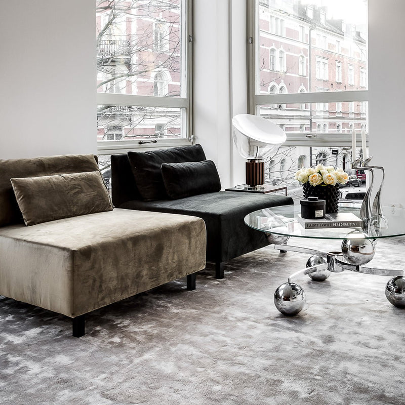 Taccia Dimmable Table Lamp - Flos - Table + Task - Anodize Silver - HORNE