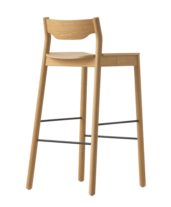 Tangerine Stool - Resident - Stools + Benches + Ottomans - With Back - Natural - HORNE