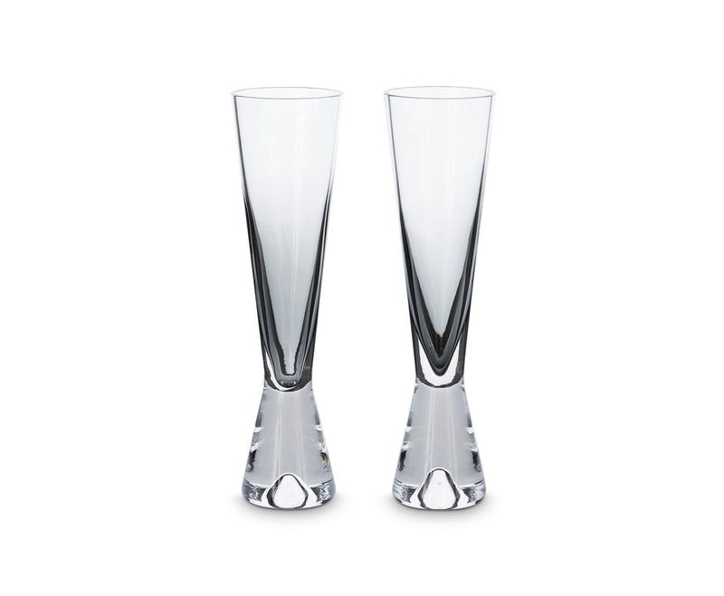Tank Champagne Glass Black - Set of 2 - Tom Dixon - Drinkware - HORNE