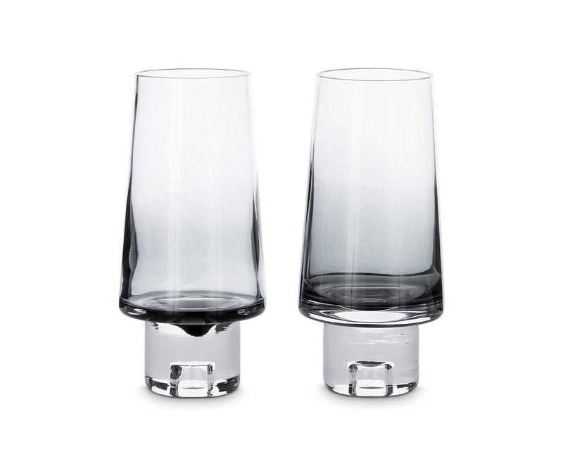 Tank High Ball Glass Black - Set of 2 - Tom Dixon - Beer + Cocktail Glasses - HORNE