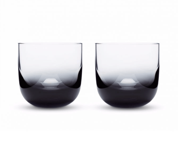 Tank Whiskey Glass Black - Set of 2 - Tom Dixon - Drinkware - HORNE
