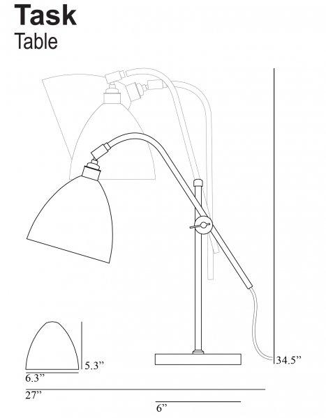 Task Table Lamp - CreamOriginal BTC