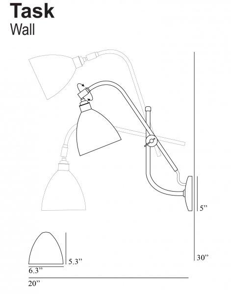 Task Wall Light - BlackOriginal BTC