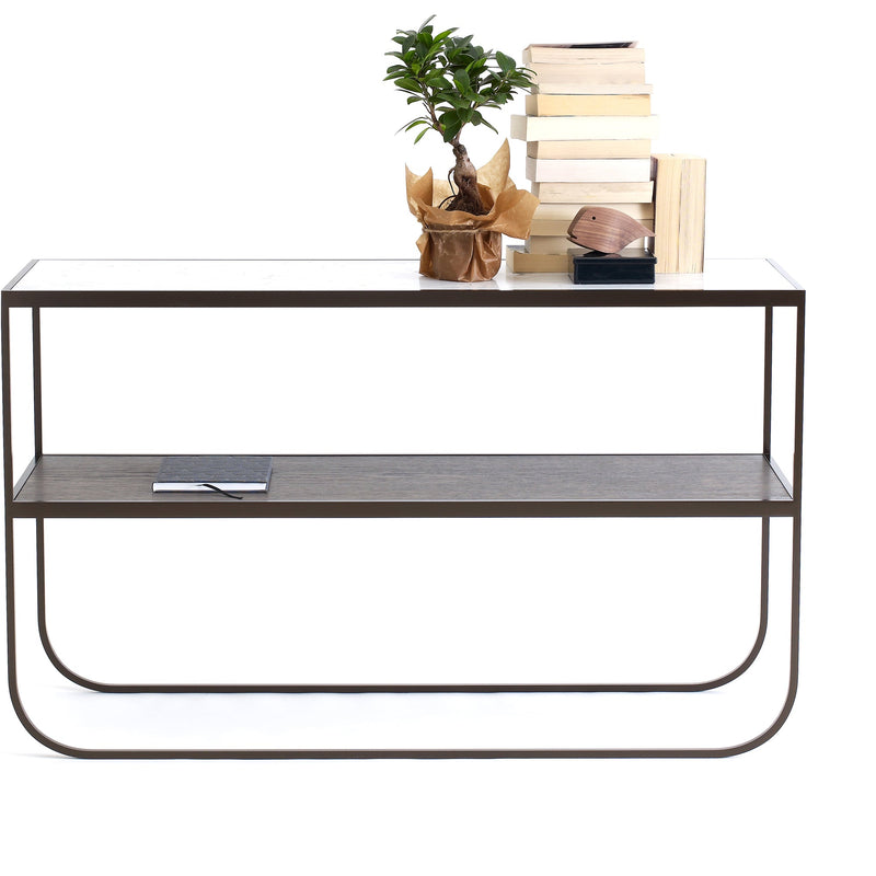 Tati Console 120 - Asplund - Tables + Desks - P2 - White Stained Oak - 15 White - HORNE