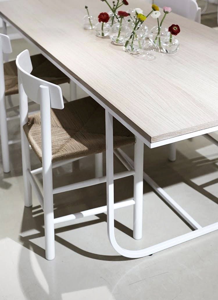 Tati Dining Table 260 - Asplund - Tables + Desks - 15 White - P2 - White Stained Oak - HORNE