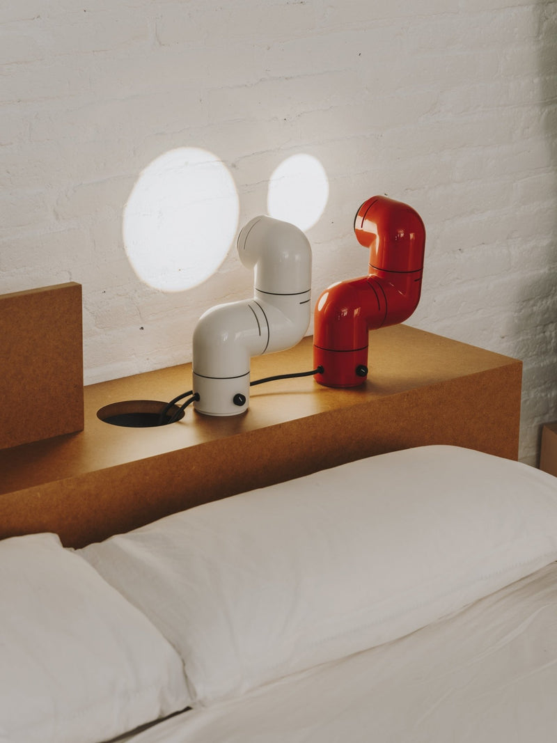 Tatu Table Lamp - Santa & Cole - Table + Task - White Grey - HORNE