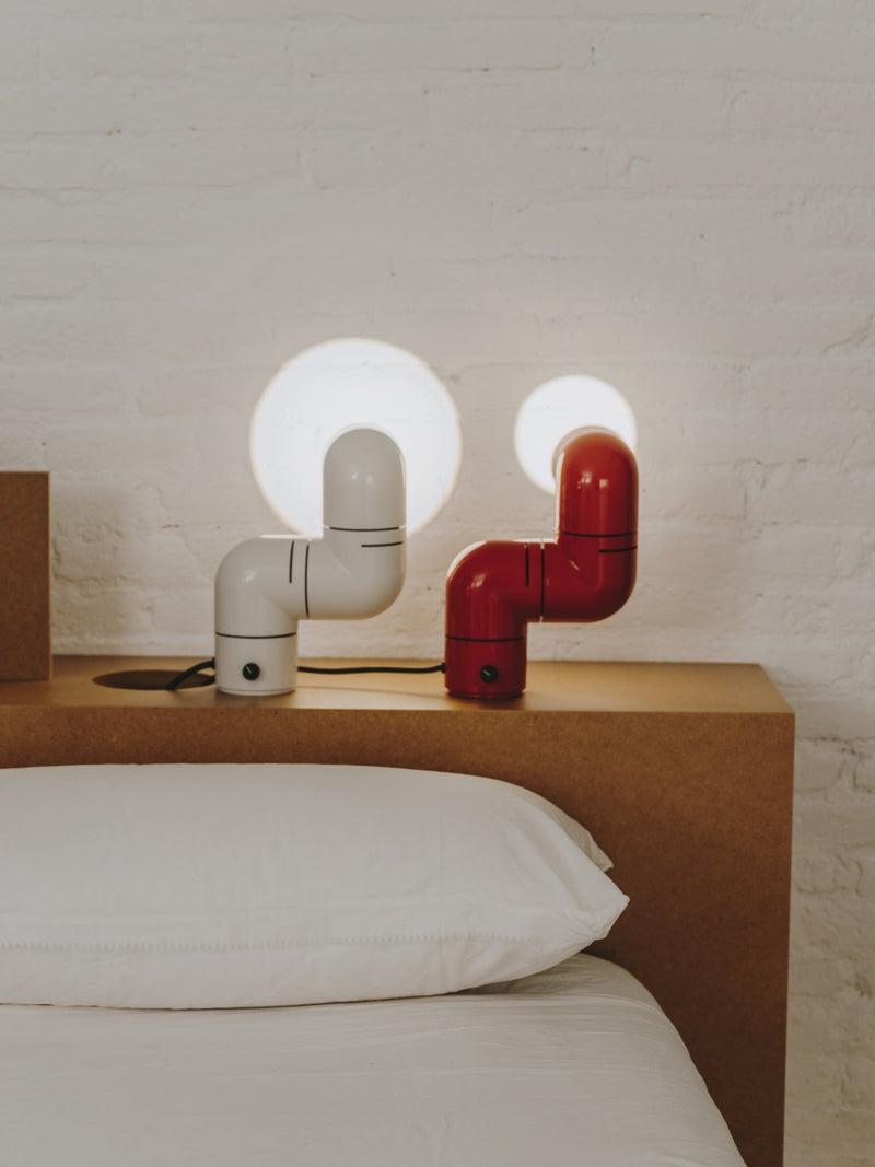 Tatu Table Lamp - Santa & Cole - Table + Task - White Grey - HORNE