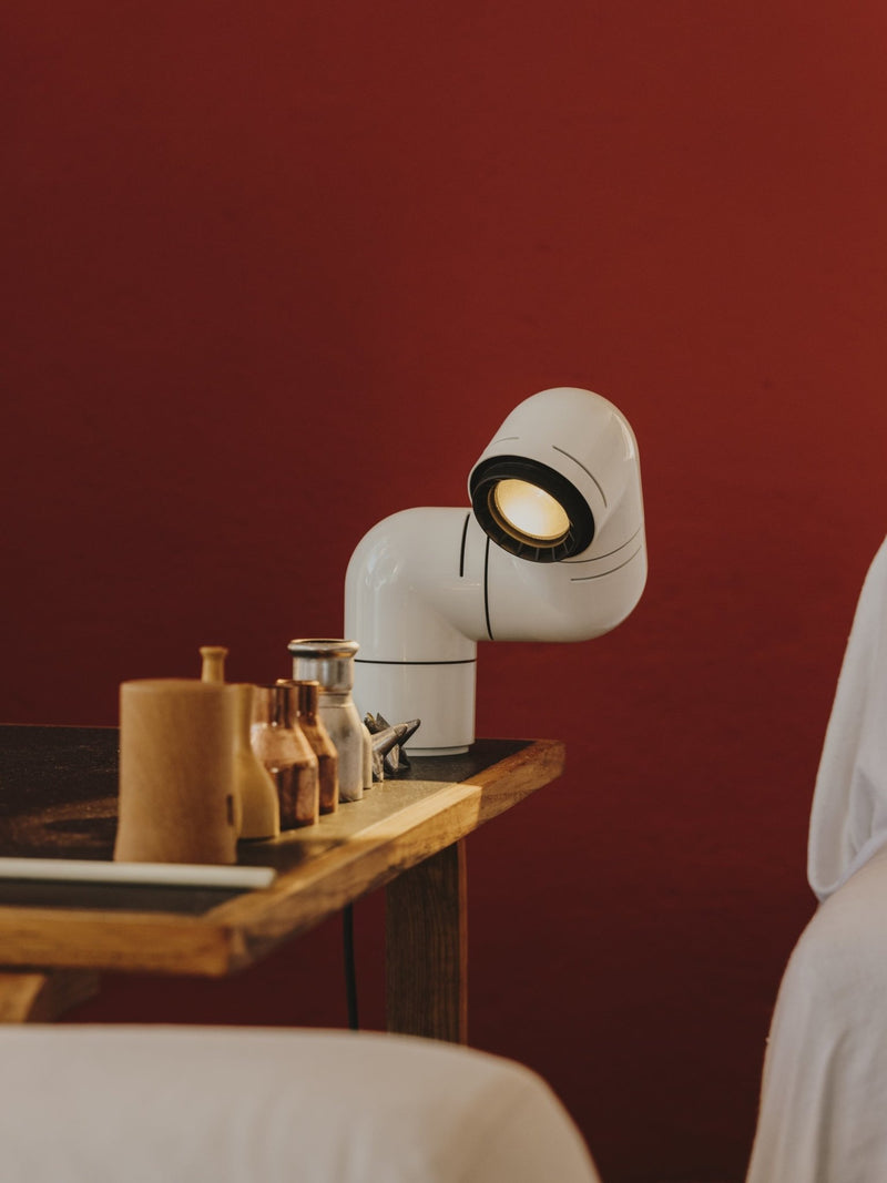 Tatu Table Lamp - Santa & Cole - Table + Task - White Grey - HORNE