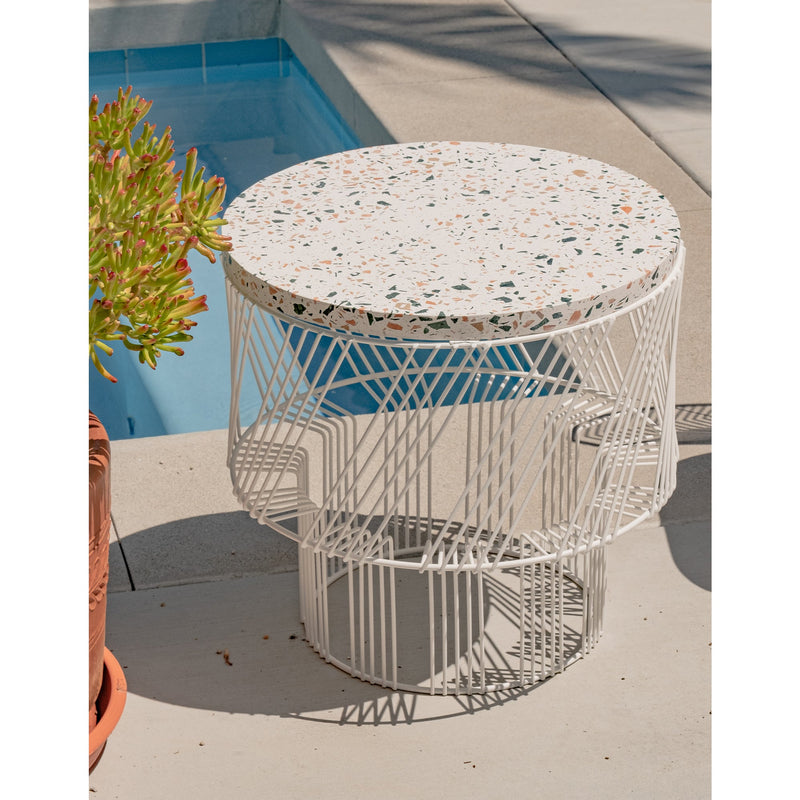 Terrazzo Side Table - Bend Goods - Tables - White - HORNE