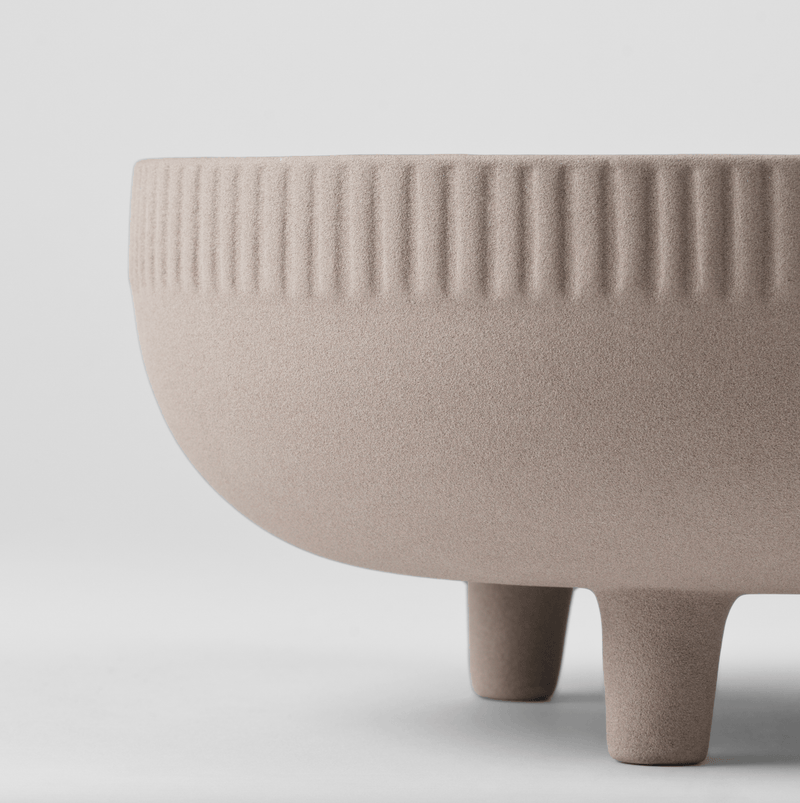 The Bowl Flowerpot - Kristina Dam - Outdoor Accessories - Small - Sand - HORNE