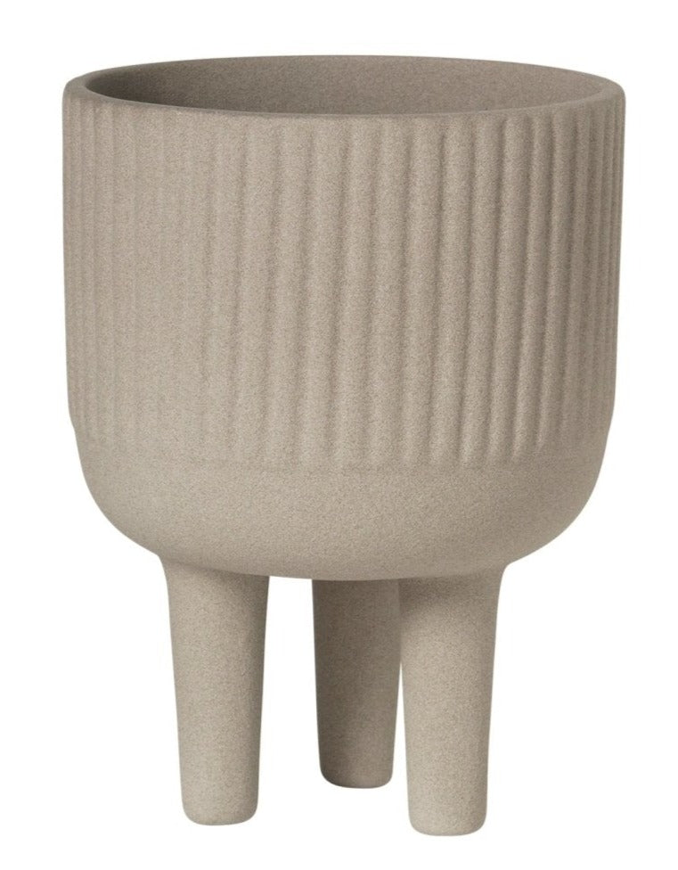 The Bowl Flowerpot - Kristina Dam - Outdoor Accessories - Small - Sand - HORNE