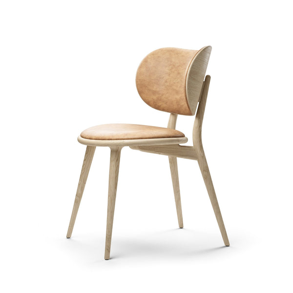 The Dining Chair - Mater - Chairs - Matt Lacquered Oak - Natural Tanned Leather Seat - HORNE