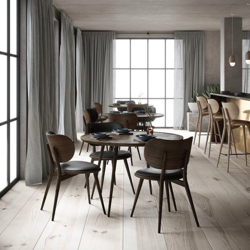 The Dining Chair - Mater - Chairs - Matt Lacquered Oak - Natural Tanned Leather Seat - HORNE