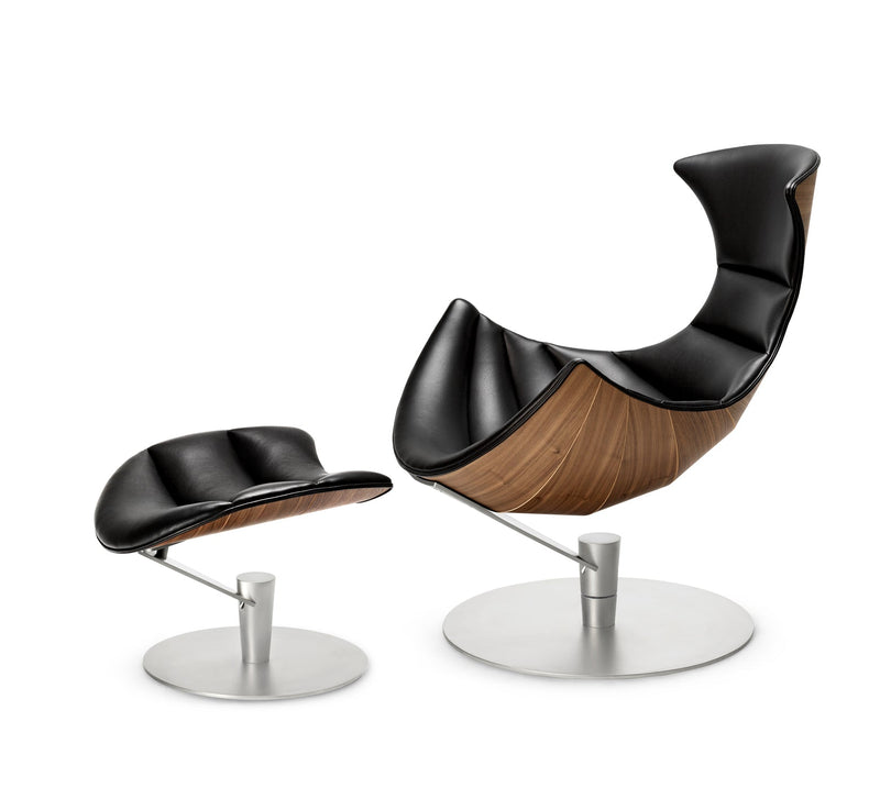 The Lobster Chair - Bruunmunch - Chairs - Lobster Chair Only - Walnut Veneer - Satin Chrome Steel - HORNE