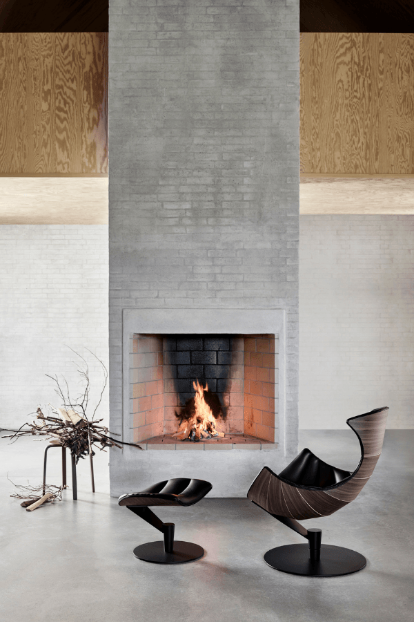 The Lobster Chair - Bruunmunch - Chairs - Lobster Chair Only - Walnut Veneer - Satin Chrome Steel - HORNE