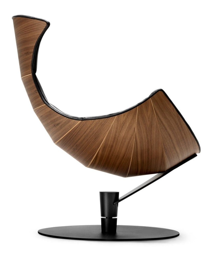 The Lobster Chair - Bruunmunch - Chairs - Lobster Chair Only - Walnut Veneer - Satin Chrome Steel - HORNE