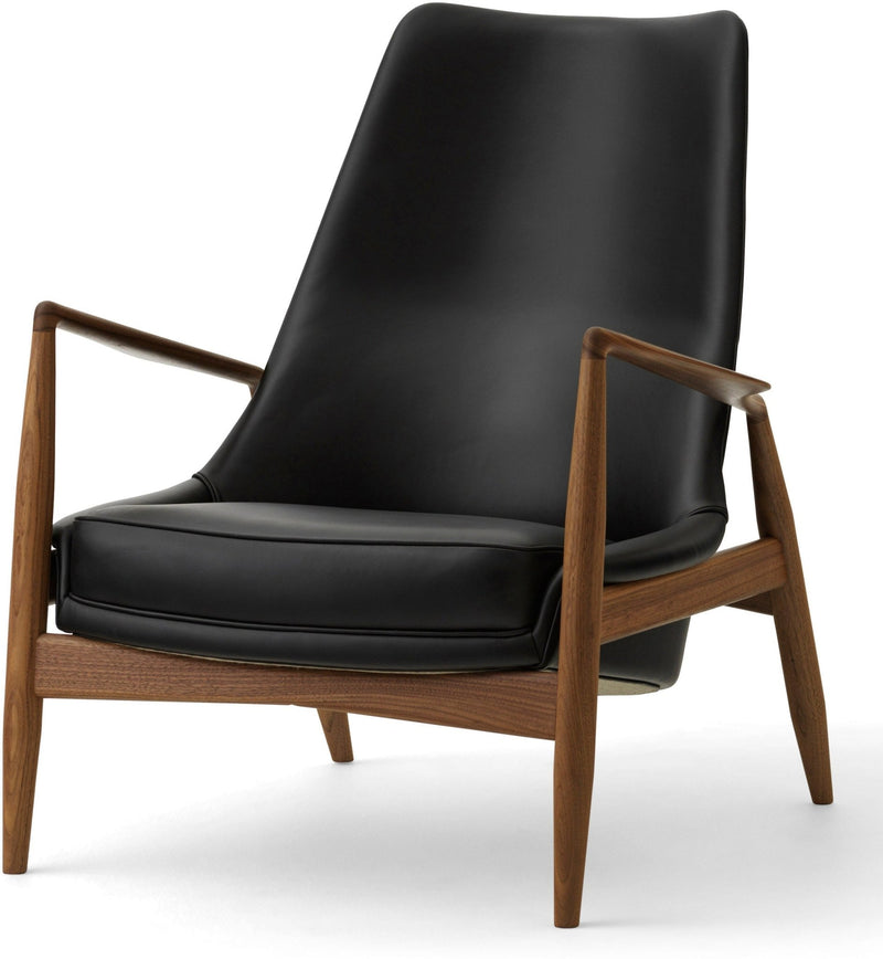 The Seal Lounge Chair - High Back - Audo Copenhagen Chairs - Natural Oak - Dakar Leather - 0329 Brown - HORNE