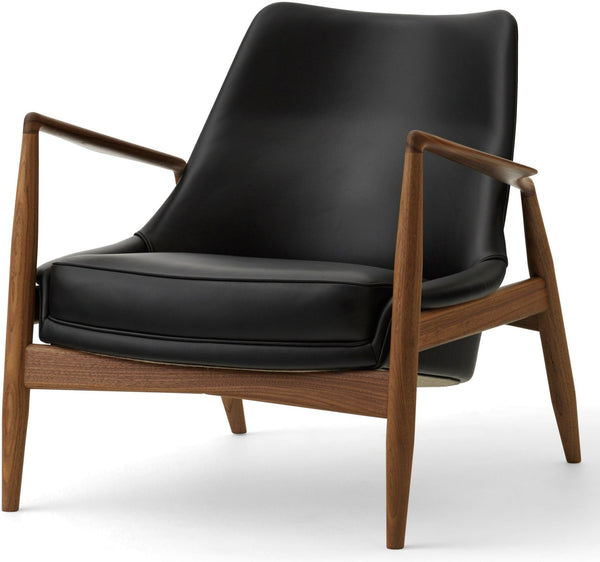 The Seal Lounge Chair - Low Back - Audo Copenhagen - Chairs - Natural Oak - Dakar Leather - 0329 Brown - HORNE