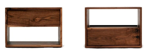 THN .85 Night Stand - Artless - Bedside Tables - Top - Solid Walnut with Walnut Drawer - HORNE