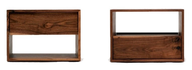 THN .85 Night Stand - Artless - Bedside Tables - Top - Solid Walnut with Walnut Drawer - HORNE
