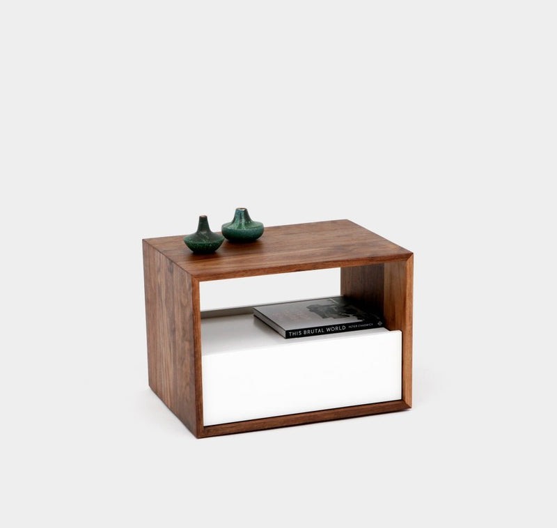 THN .85 Night Stand - Artless - Bedside Tables - Top - Solid Walnut with Walnut Drawer - HORNE