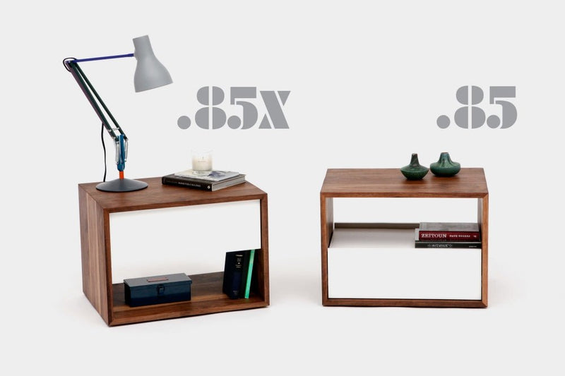 THN .85 Night Stand - Artless - Bedside Tables - Top - Solid Walnut with Walnut Drawer - HORNE