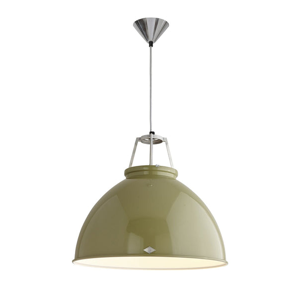 Titan 5 Pendant - Olive Green - Original BTC - Pendants - Olive w/ White Interior - HORNE