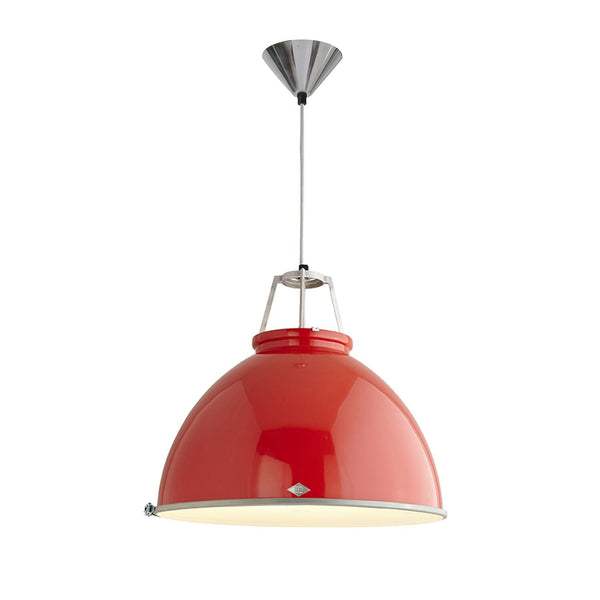 Titan 5 Pendant - Red w/ Diffuser - Original BTC - Pendants - HORNE