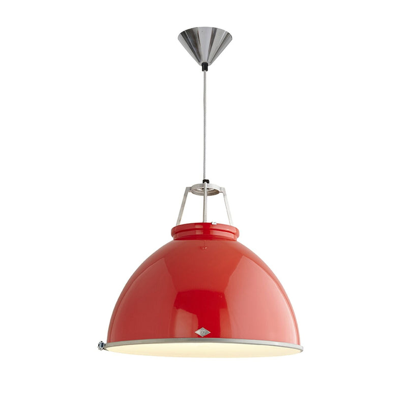 Titan 5 Pendant - Red w/ Diffuser - Original BTC - Pendants - HORNE