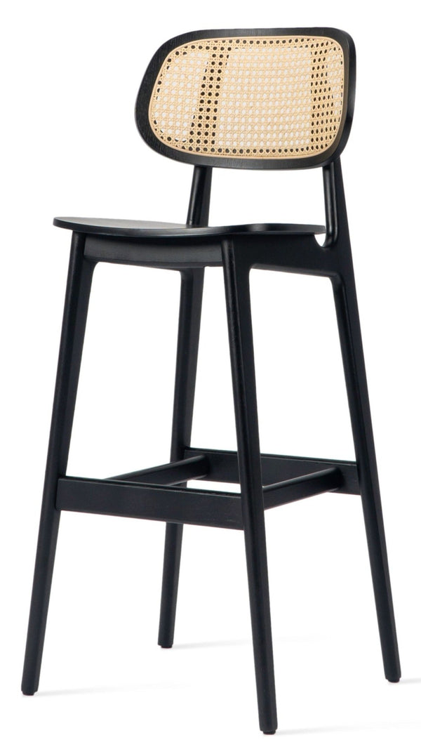 Titus Bar Stool - Vincent Sheppard - Stools + Benches + Ottomans - Black Stained Oak - HORNE