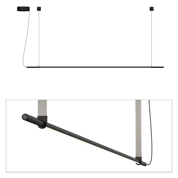 T.O. Pendant - Pablo Designs - Pendants - Matte Black - Light Grey - HORNE