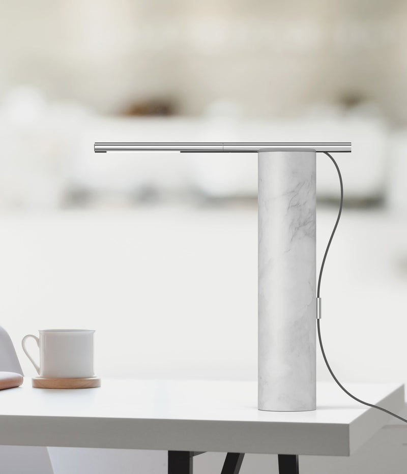 T.O Table Lamp - Pablo Designs - Table + Task - Black Marble/Brass - HORNE