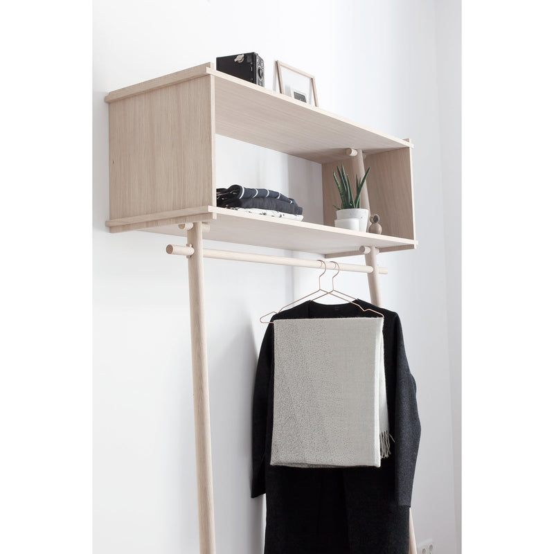 Töjbox Wood Clothing Rack & Shelf