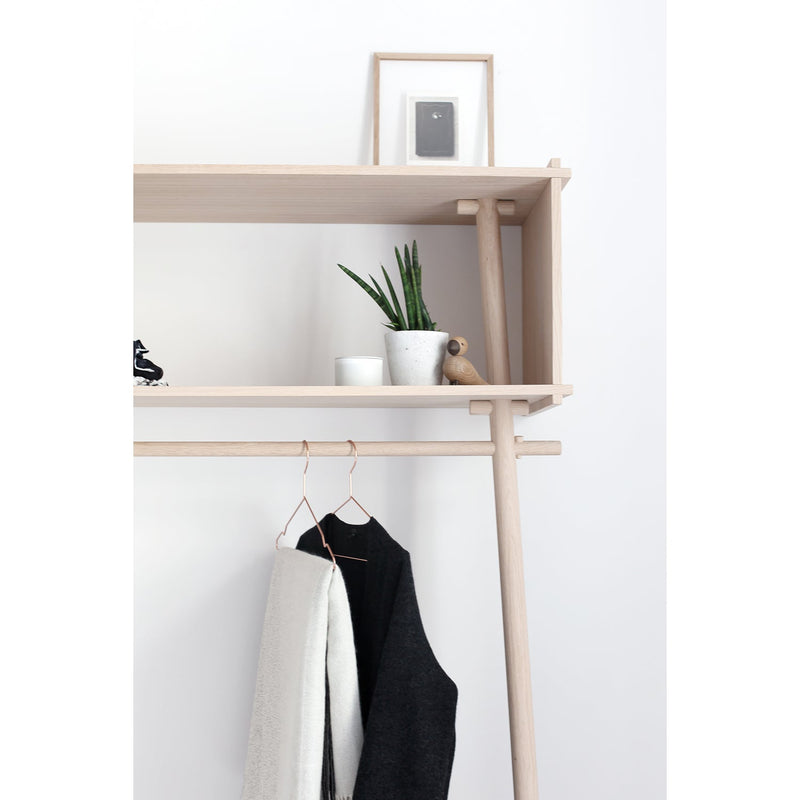 Töjbox Wood Clothing Rack & Shelf