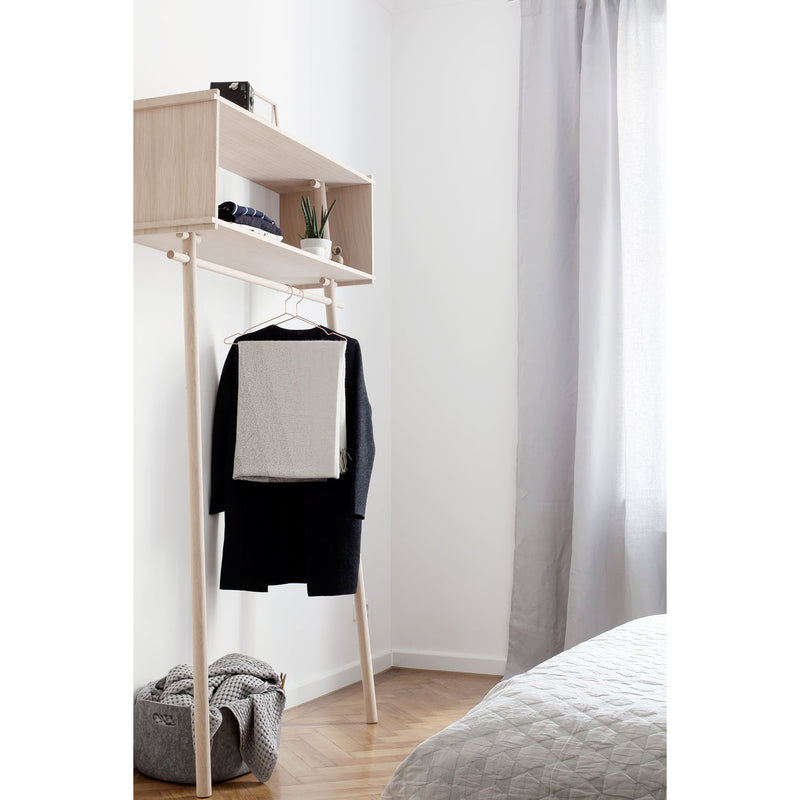 Töjbox Wood Clothing Rack & Shelf