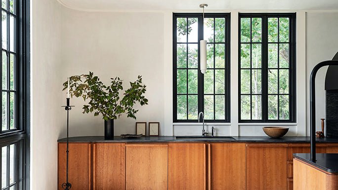 Tower Pendant I - Workstead - Pendants - Natural Oak - Hewn Brass - Cord - HORNE