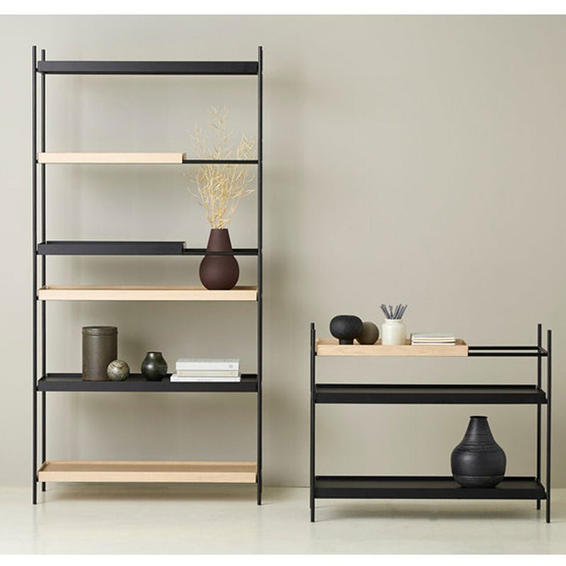 Woud Tall Storage Tray Shelf - High