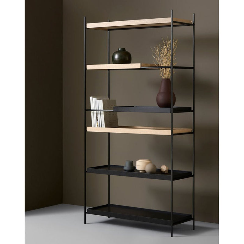 Woud Tall Storage Tray Shelf - High