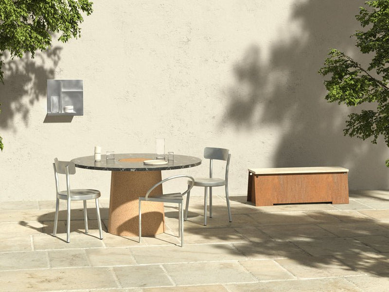 Triangolo Chair - Frama - Chairs - Stainless Steel - HORNE