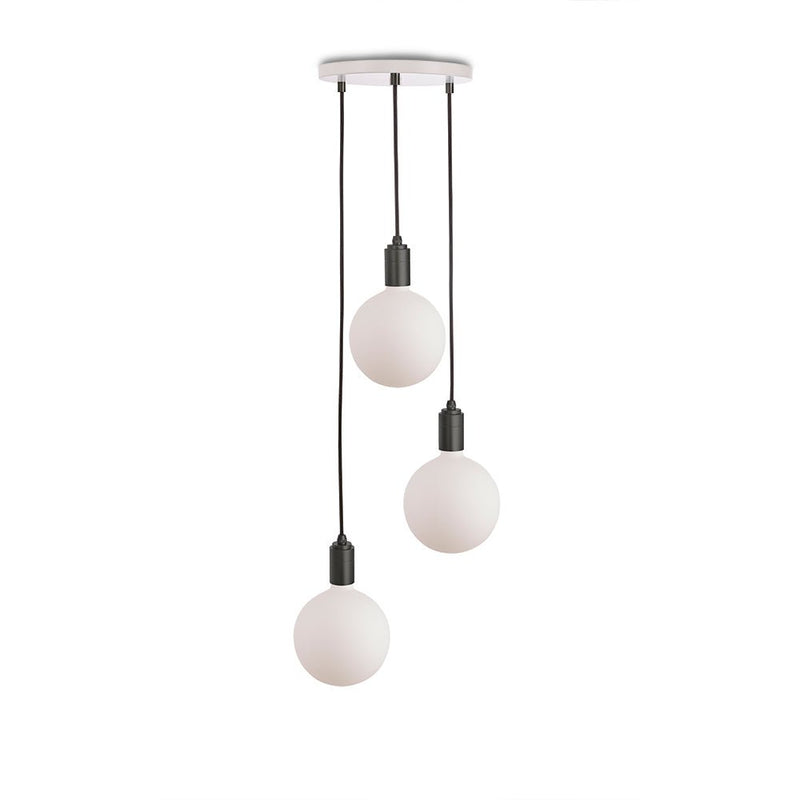 Triple Pendant - Tala - Black - Brass - Sphere IV - HORNE