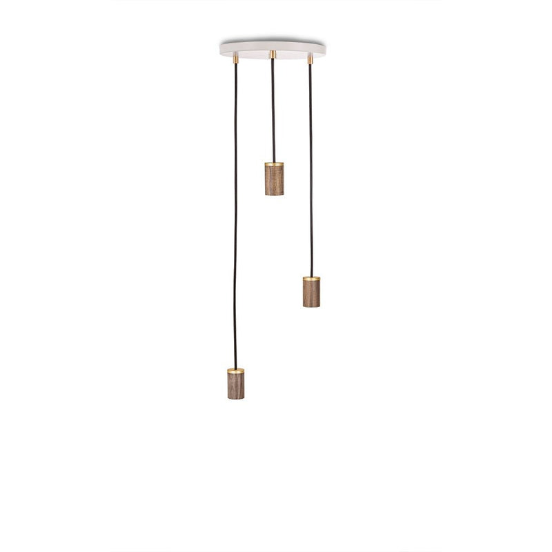 Triple Pendant - Tala - Black - Brass - Sphere IV - HORNE