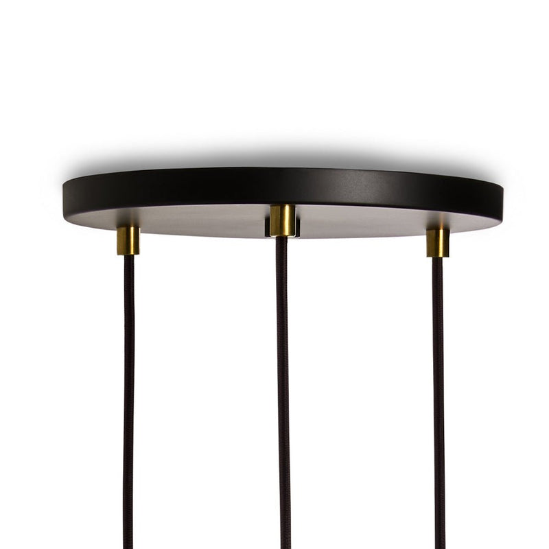 Triple Pendant - Tala - Black - Brass - Sphere IV - HORNE