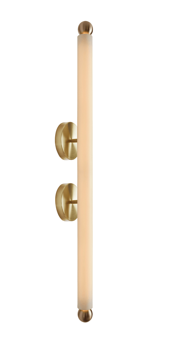 Tube Sconce XL - Workstead - Wall Sconces - Hewn Brass - HORNE