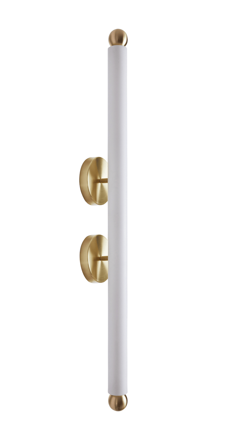 Tube Sconce XL - Workstead - Wall Sconces - Hewn Brass - HORNE