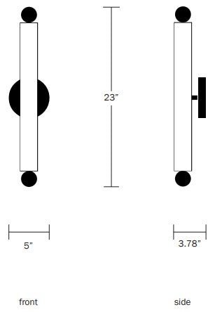 Tube Sconce/Flush Mount - Workstead - Wall Sconces - Hewn Brass - HORNE