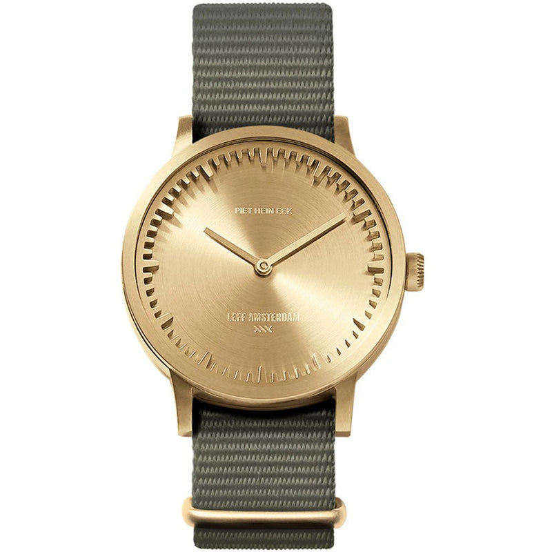 Tube Watch T32 - Leff Amsterdam - Clocks + Watches - Black Face - Black Leather Strap - HORNE